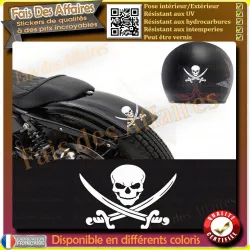 Crane pirate sticker autocollant