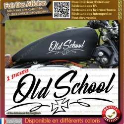 2 stickers Old School Bobber pour moto | Fais des Affaires