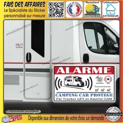 Sticker – Alarme protection Camping car surveillance Stickers Autocollant | Fais des Affaires
