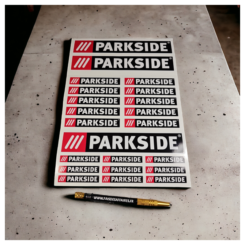 Aufkleber – 22 stickers autocollants Parkside pro | Fais des Affaires