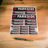 Aufkleber – 21 stickers autocollants Parkside performance | Fais des Affaires