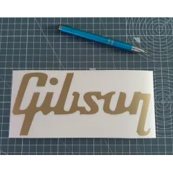 Sticker autocollant Gibson 9 × 20 cm vinyle découpé