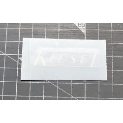Photo du sticker autocollant vinyle Kiesel 1,5 × 5,5 cm