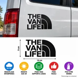 The Van Life Vinyl-Aufkleber 9 × 14 cm