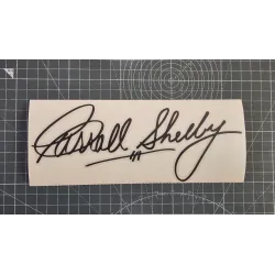 Original Carroll Shelby adhesive vinyl sticker 9 × 20 cm