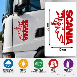 Scania adhesive vinyl sticker 20 × 10 cm