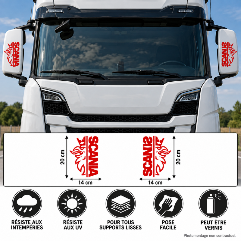 Scania griffon adhesive vinyl sticker 20 × 14 cm