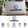 Rammstein adhesive vinyl sticker 10 × 14 cm