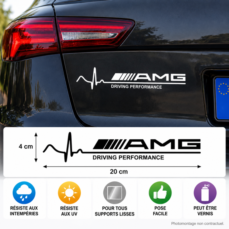 AMG Driving Performance Vinyl-Aufkleber 4 × 20 cm