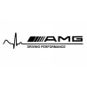 Photo du sticker autocollant vinyle AMG Driving Performance 4 × 20 cm