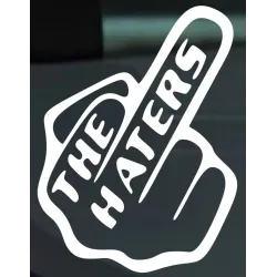 Photo du sticker autocollant vinyle THE HATERS 12 × 10 cm
