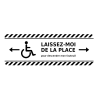 Originalfoto Laissez-moi de la place pour descendre mon fauteuil Vinyl-Aufkleber 10 × 20 cm