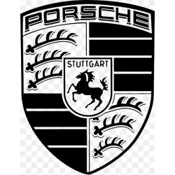 Originalfoto Porsche Vinyl-Aufkleber 12 × 10 cm