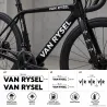 Kit de 7 stickers autocollants vinyle VAN RYSEL adhesive vinyl sticker 4 × 29,5 cm