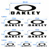 Aufkleberbogen: Set mit 8 Oakley Vinylaufklebern