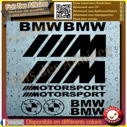 Planche 10 stickers BMW pour voiture | Fais des Affaires