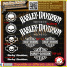 11 stickers Harley-Davidson Skull Iron | Fais des Affaires
