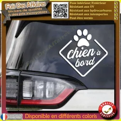 Sticker – Chien à bord voiture Sticker Autocollant | Fais des Affaires
