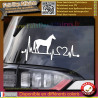 Sticker J’aime les chevaux cœur 19 cm | Fais des Affaires