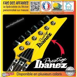 Sticker Ibanez Prestige 7,5 cm | Fais des Affaires