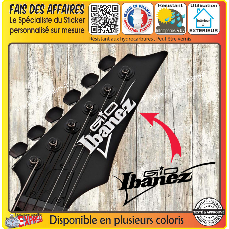 Aufkleber – Sticker Autocollant Ibanez GIO | Fais des Affaires