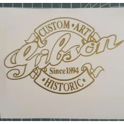 Sticker – stickers autocollant gibson custom art hisctoric Guitare restauration music case | Fais des Affaires