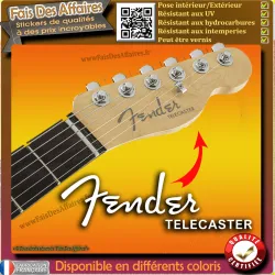 Sticker – Sticker Autocollant Fender Telecaster | Fais des Affaires