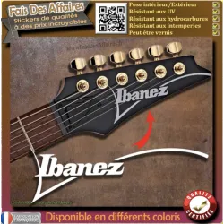 Sticker Ibanez pour tête de guitare | Fais des Affaires