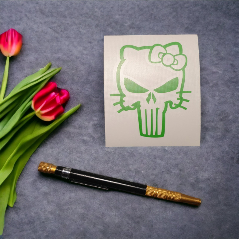Aufkleber – [déstockage] hello kitty punisher Stickers autocollant | Fais des Affaires