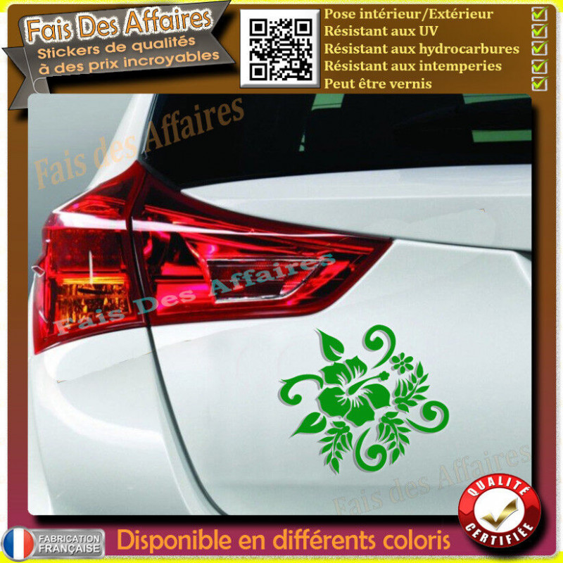 Aufkleber – Hibiscus sticker | Fais des Affaires