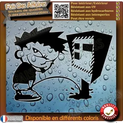 Sticker Calvin anti-radar 12 cm | Fais des Affaires