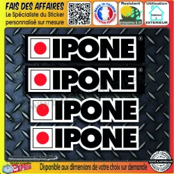 Lot de 4 stickers Ipone moto | Fais des Affaires