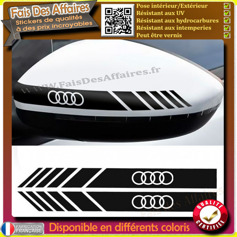 Lot de 2 stickers Audi rétro 20 cm | Fais des Affaires