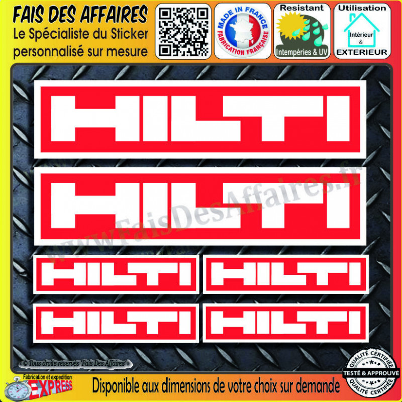 Aufkleber – Hilti Stickers Autocollant | Fais des Affaires