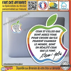 Sticker signature Steve Jobs 8 cm | Fais des Affaires