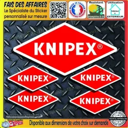 Lot de 5 stickers Knipex outillage | Fais des Affaires