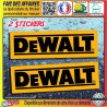 2 stickers DeWalt outillage 10 cm | Fais des Affaires