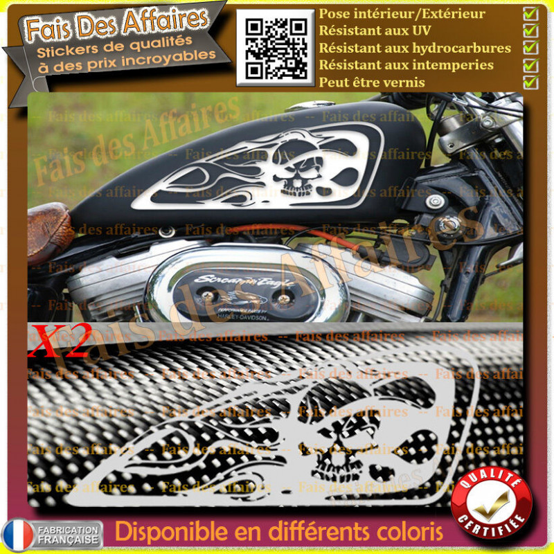 Sticker – skull réservoir stickers autocollant bobber chopper | Fais des Affaires