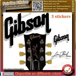 Aufkleber – GIBSON LES PAUL sticker autocollant | Fais des Affaires