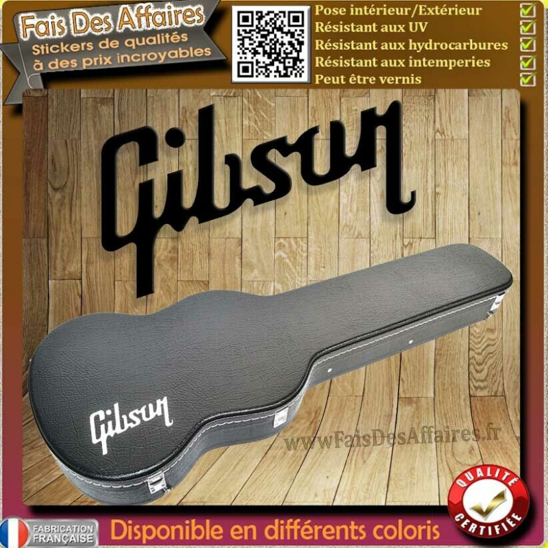Sticker Gibson guitare 20 cm | Fais des Affaires