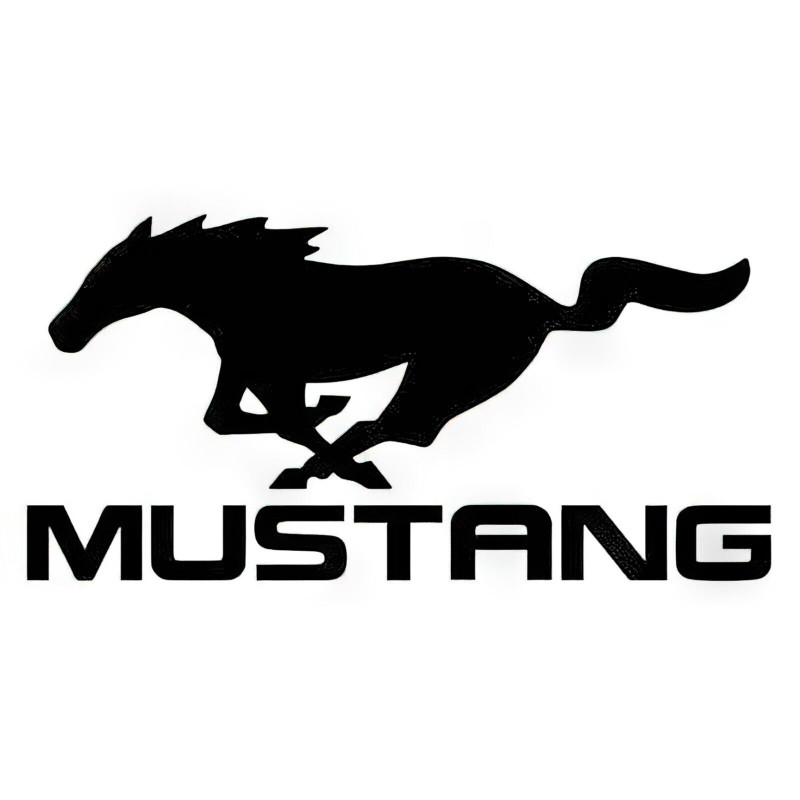 Aufkleber – Mustang logo sticker autocollant | Fais des Affaires