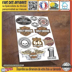Sticker – Harley Davidson planche 11 sticker autocollant | Fais des Affaires