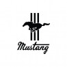 Aufkleber – Mustang logo sticker autocollant | Fais des Affaires