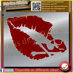 Sticker Kiss of Death 9 cm | Fais des Affaires