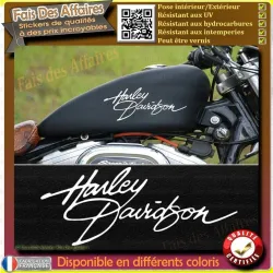 2 stickers Harley-Davidson Signature 20 cm | Fais des Affaires
