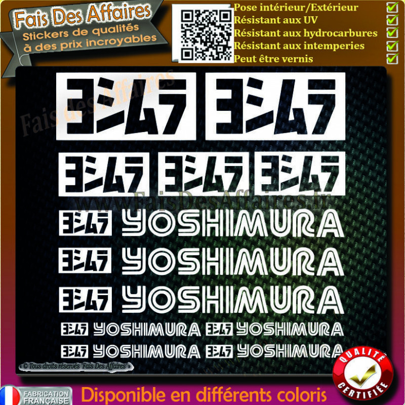 Planche de 19 stickers Yoshimura | Fais des Affaires