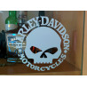 Sticker Harley-Davidson Skull 10 cm | Fais des Affaires