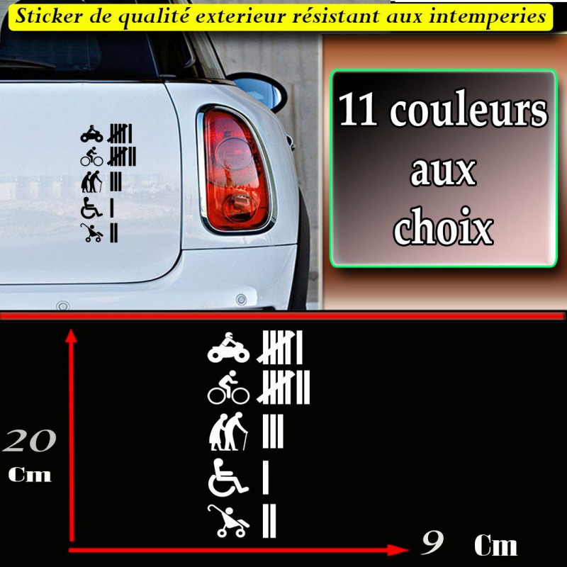 Aufkleber – Compteur accident humour sticker autocollant | Fais des Affaires