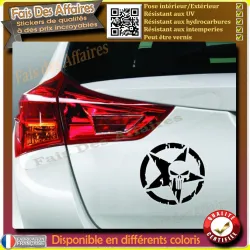 Aufkleber – Etoile Punisher sticker autocollant | Fais des Affaires