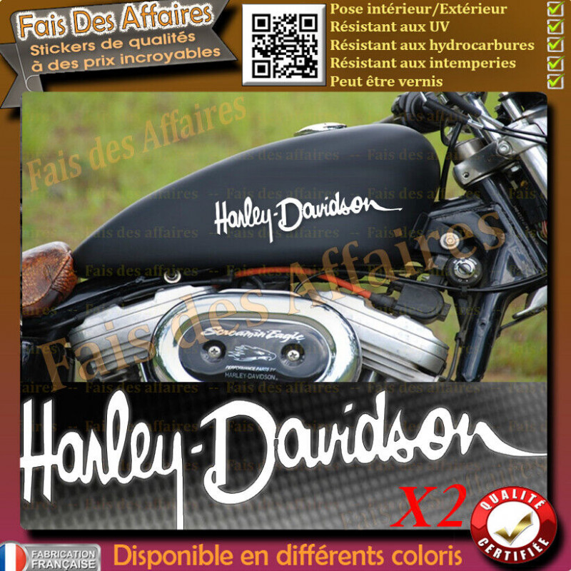 2 stickers Harley-Davidson 20 cm pour moto | Fais des Affaires